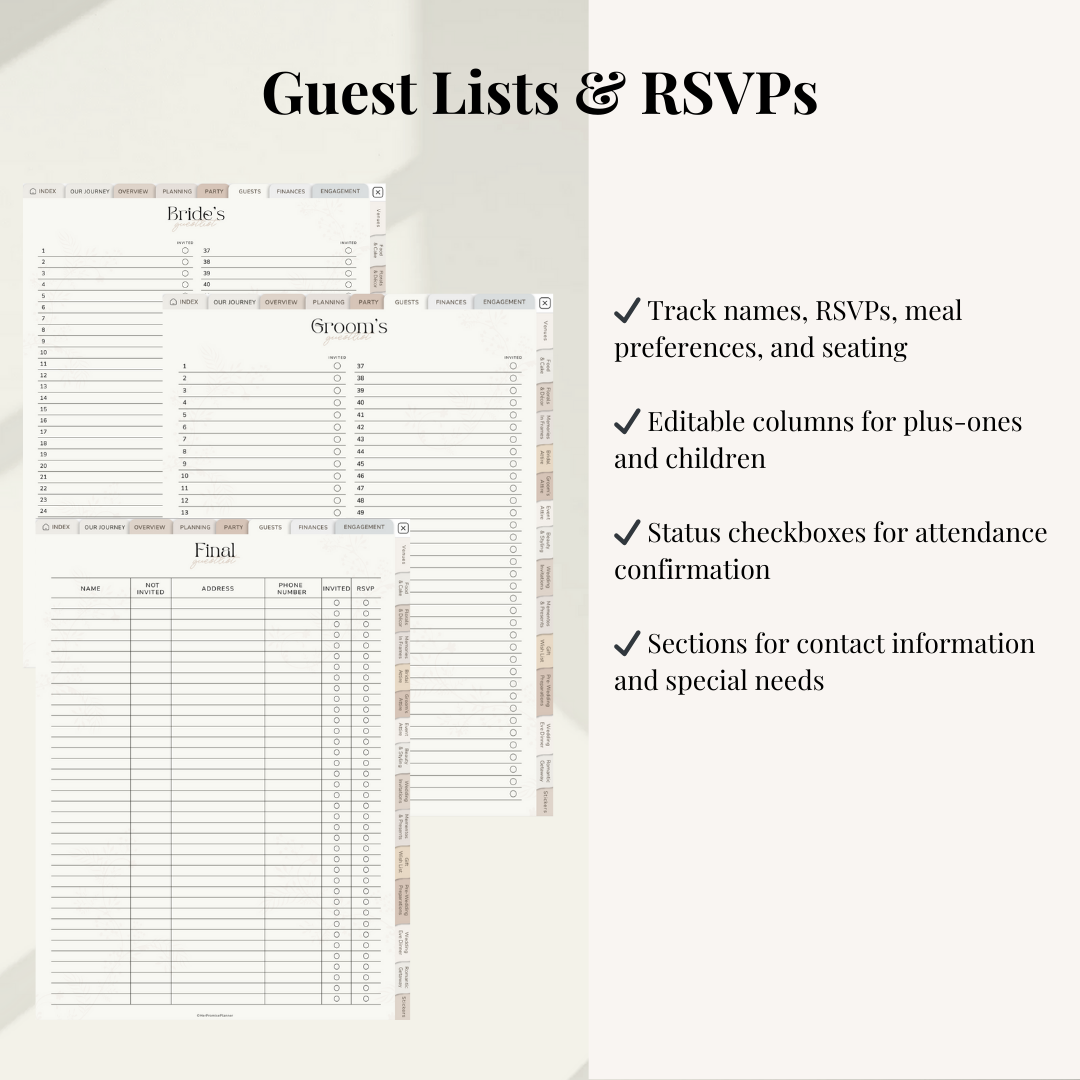 Digital Wedding RSVP